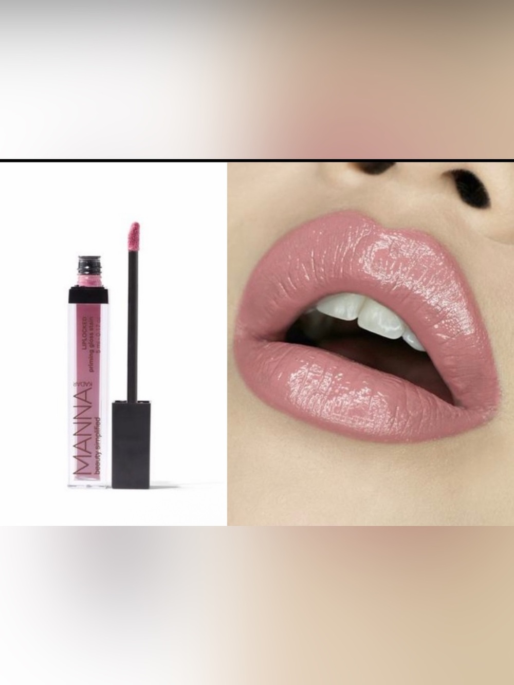 Manna Kadar Beauty lip locked priming gloss stain.